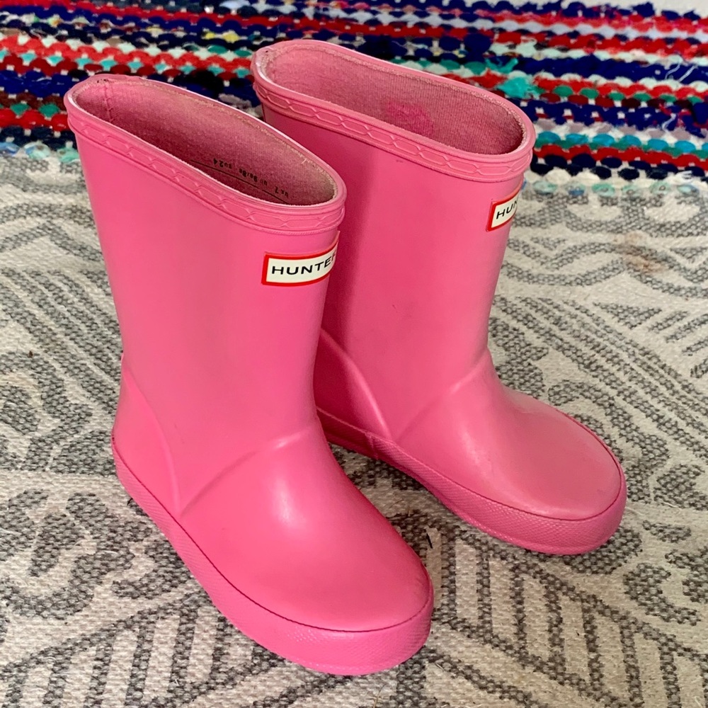 Hunter Rainboots size 7 toddler